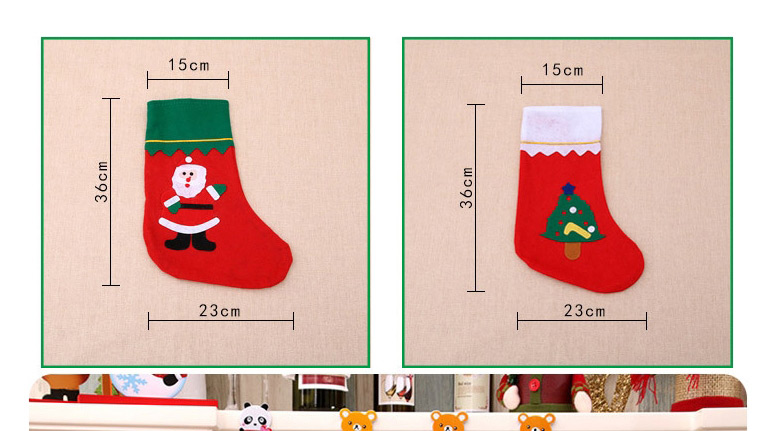 Fashion Green Side Socks (random Pattern) Christmas Stitching Contrast Color Christmas Socks,Festival & Party Supplies