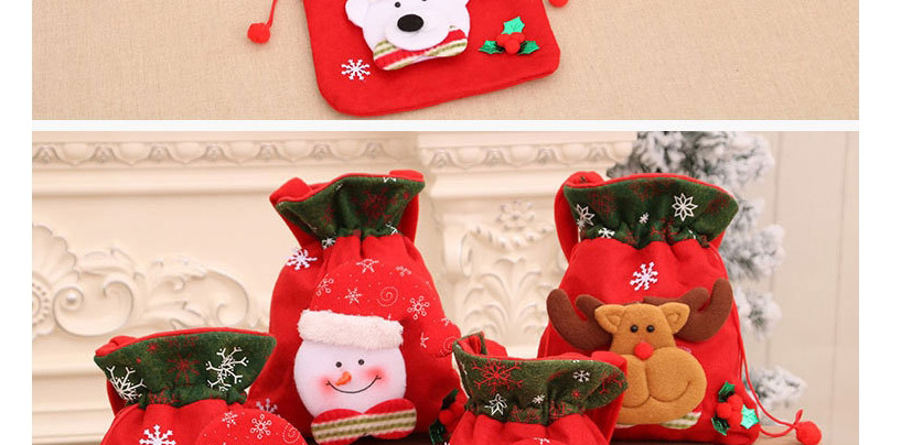 Fashion Bear Christmas Bear Print And Receive Pocket,Festival & Party Supplies