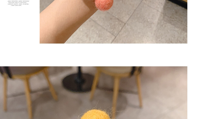 Fashion Strawberry Felt Fruit Contrast Color Children S Hair Rope,Hair Ring