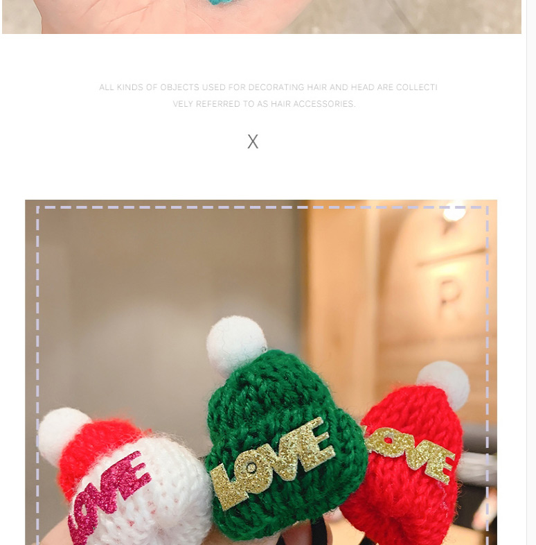 Fashion Letter Hat [hair Rope] Knitted Woolen Hat Letter Children S Hair Rope Hairpin,Hair Ring