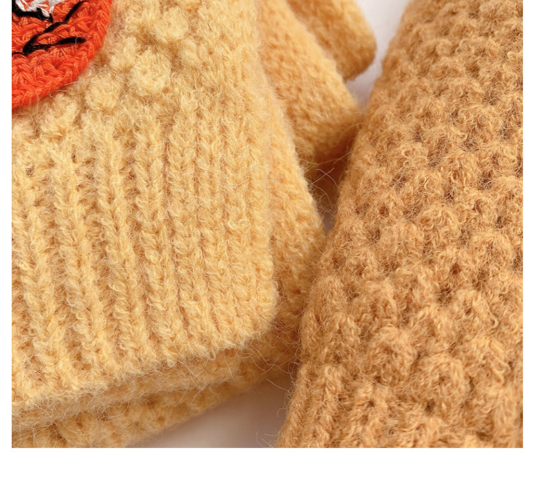 Fashion Carrot【khaki】 Animal Wool Knitted Children S Scarf,knitting Wool Scaves