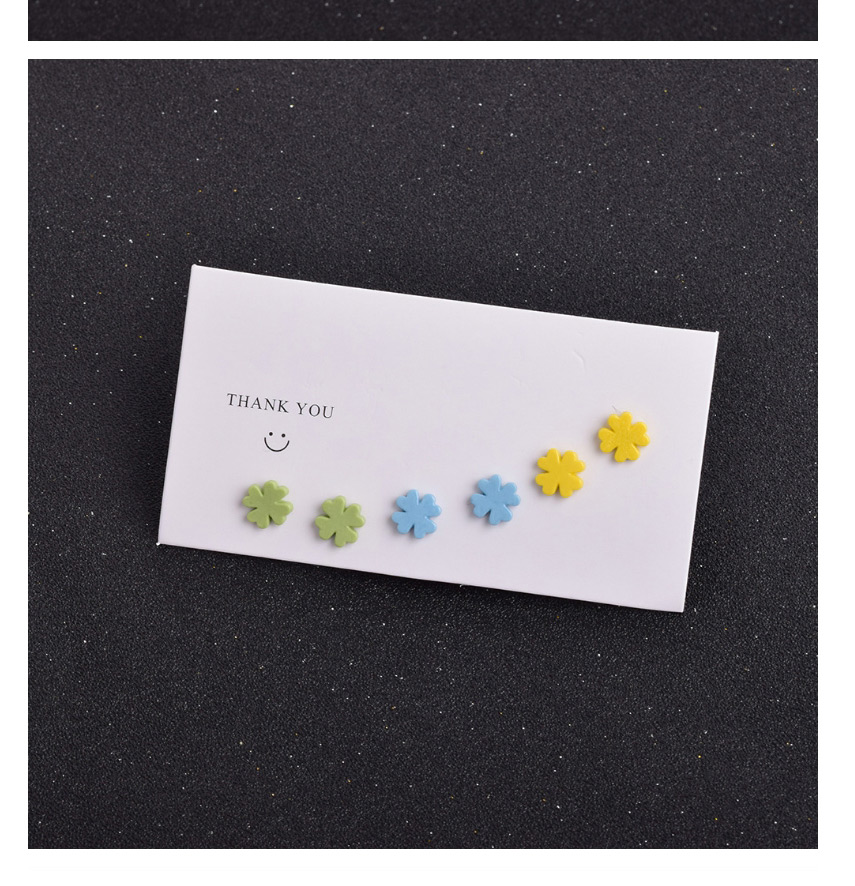 Fashion Leaves Fruit Daisy Flower Geometric Clay Earrings Set,Jewelry Sets