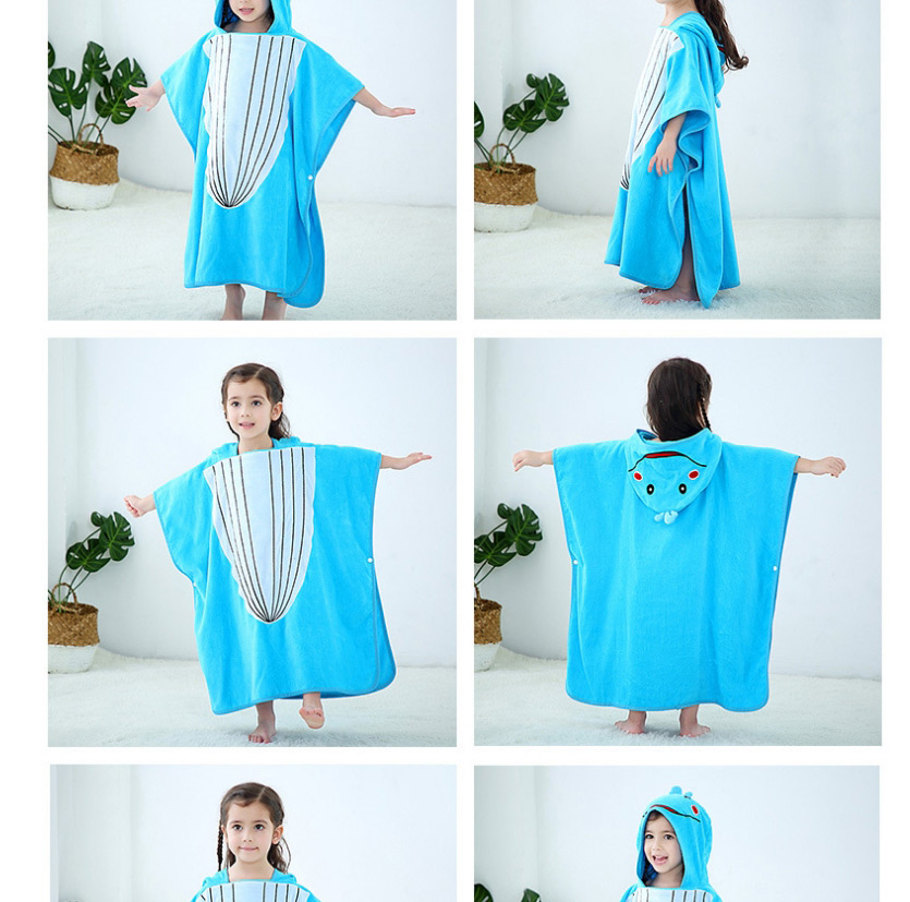 Fashion Blue Whale Hooded Whale Jellyfish Childrens Towel,SLEEPWEAR & UNDERWEAR