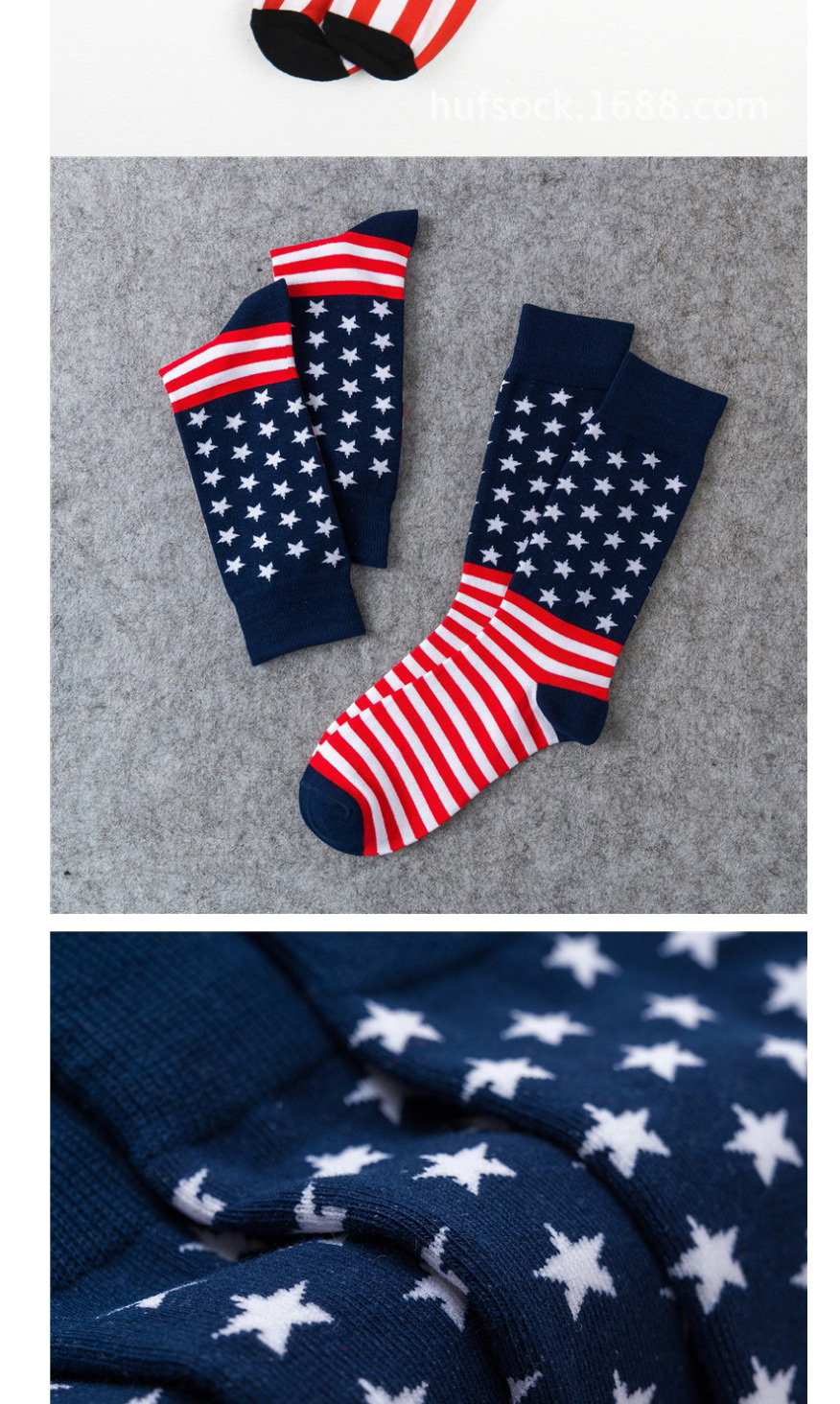 Fashion Black American Flag Striped Cotton Sports Socks,Fashion Socks