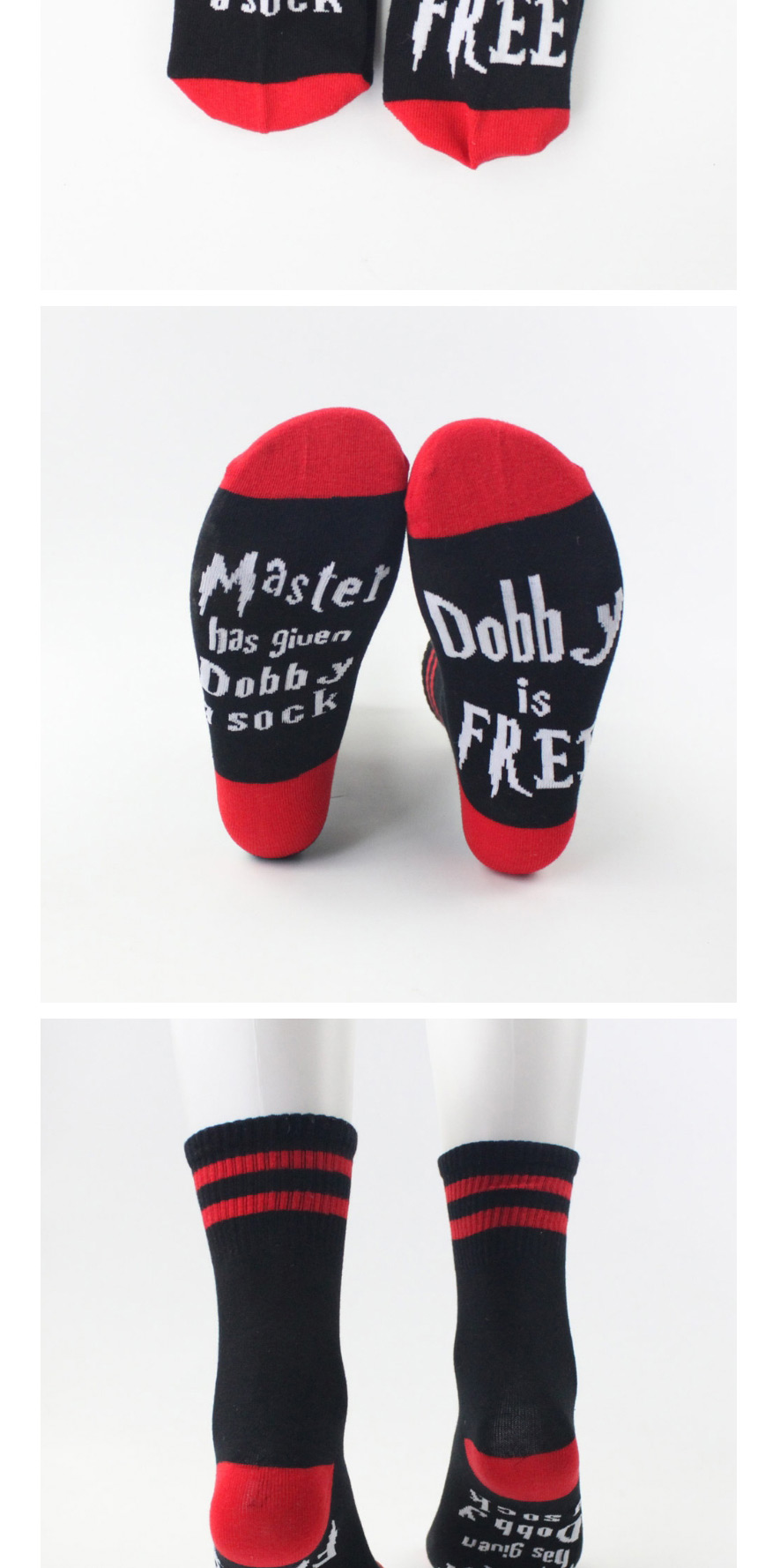 Fashion Short Black And White Striped Socks With Letter Socks,Fashion Socks