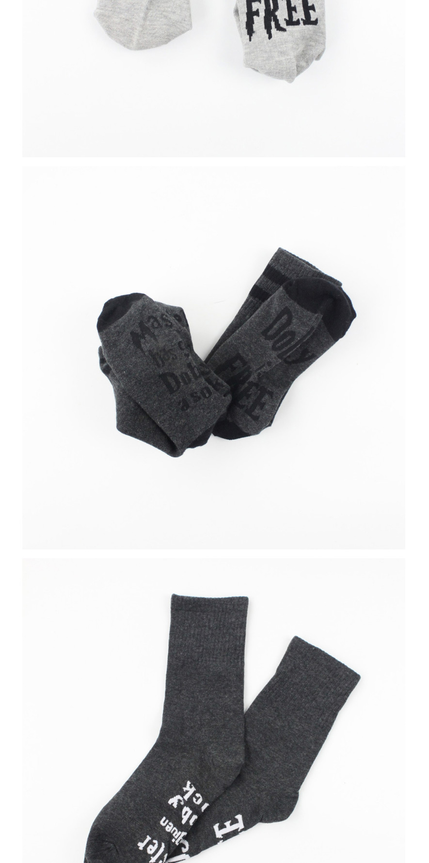 Fashion Black On White Striped Socks With Letter Socks,Fashion Socks