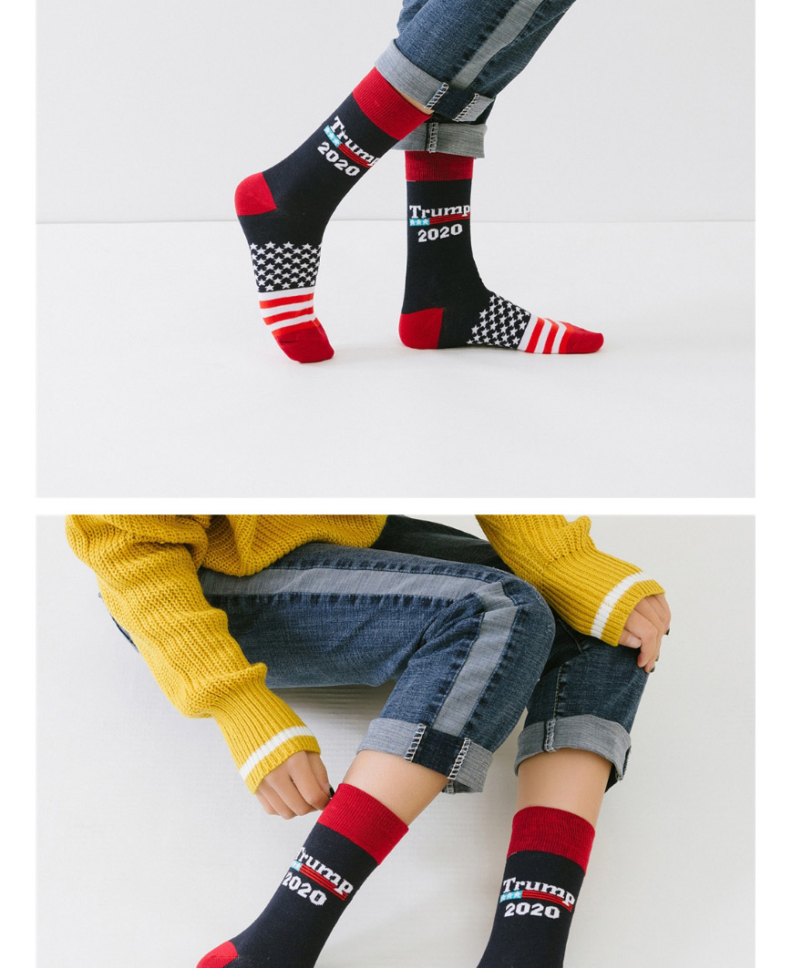 Fashion Stars And Stripes Black Flag Maple Leaf Striped Cotton Sports Socks,Fashion Socks