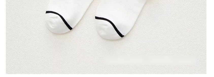 Fashion Gray Cotton Striped Contrast Socks,Fashion Socks
