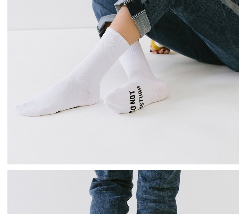 Fashion White Mouse Letters In The Tube Sports Cotton Socks,Fashion Socks