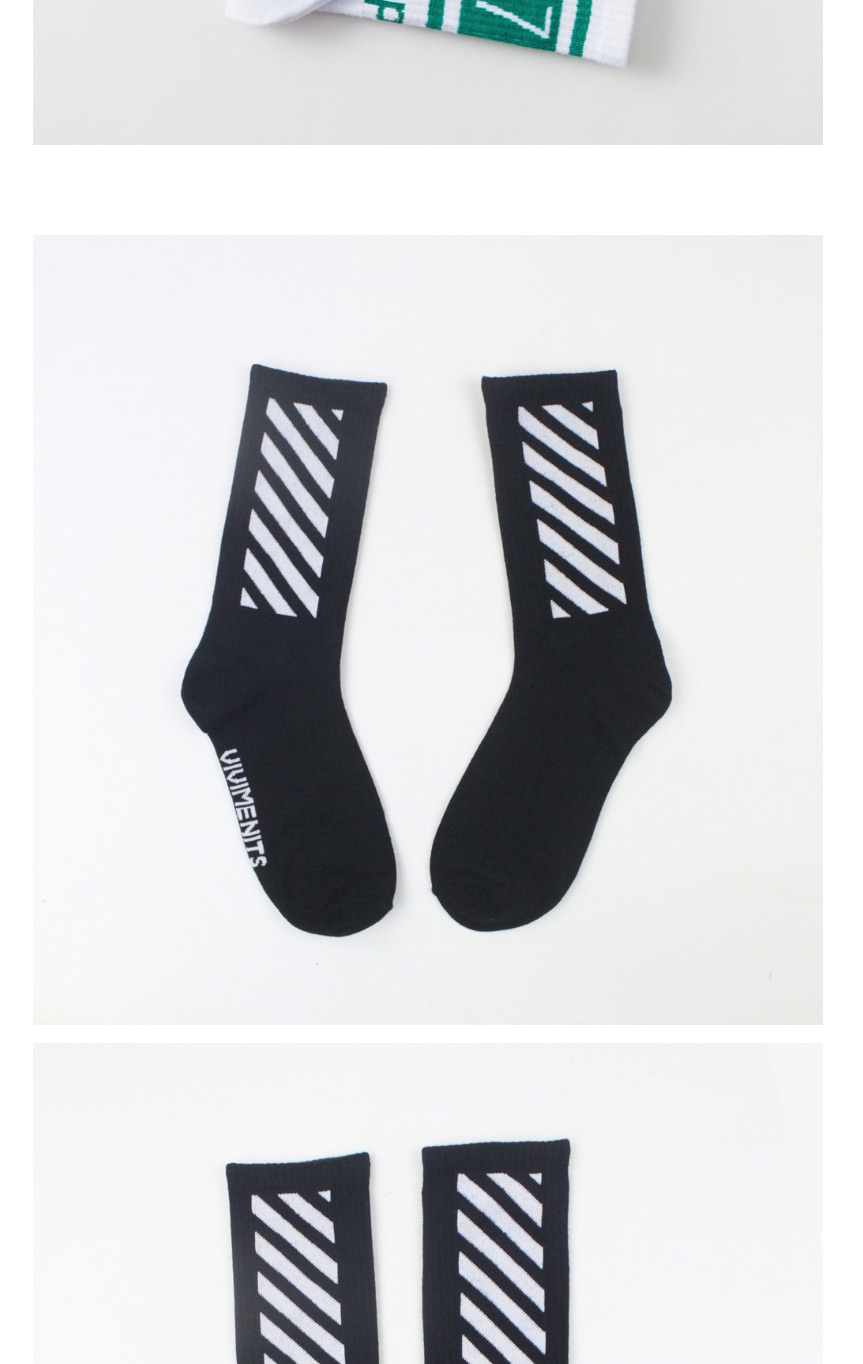 Fashion White Numbers And Letters In Cotton Socks,Fashion Socks