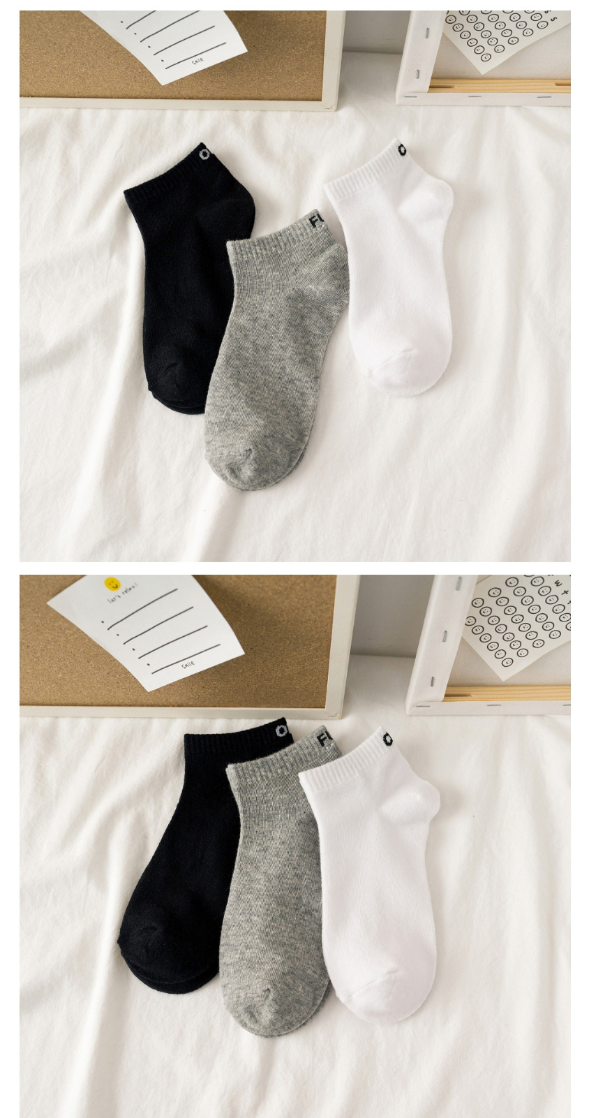 Fashion Black Letter Cotton Non-slip Boat Socks,Fashion Socks