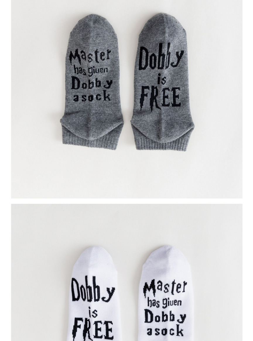 Fashion White Letters On The Sole Of The Contrast Color Cotton Socks,Fashion Socks
