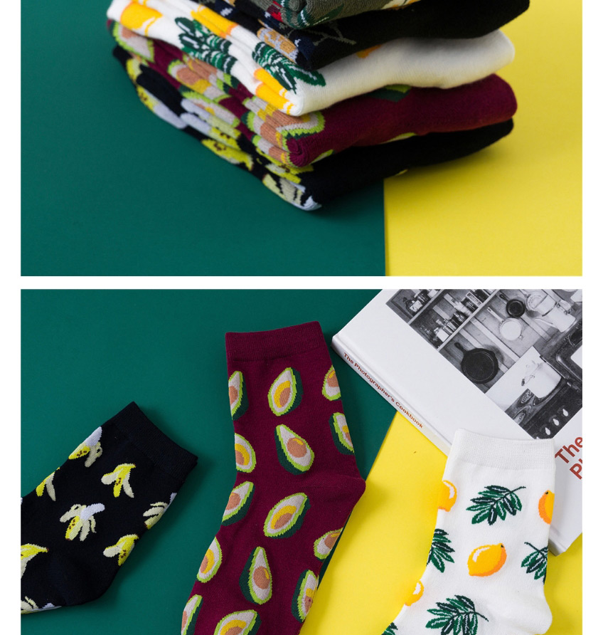 Fashion Avocado Tropical Fruit Avocado Pineapple Cotton Socks,Fashion Socks