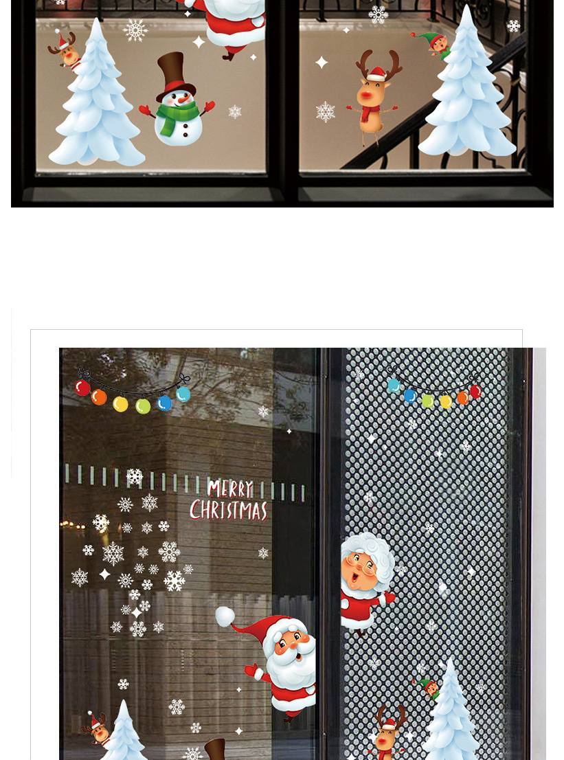Fashion Christmas Tree Christmas Window Glass Door And Window Decoration Wall Sticker,Festival & Party Supplies