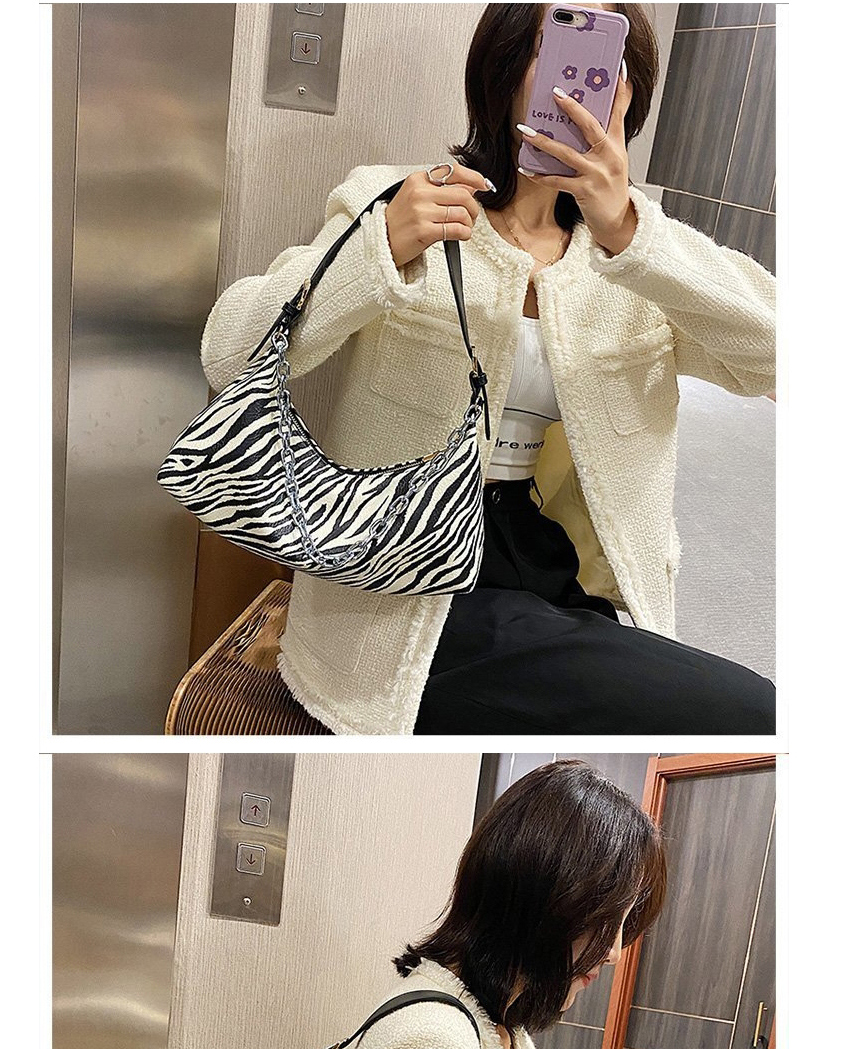 Fashion Zebra Thick Stripes Pu Zebra Zebra Pinstripe Shoulder Bag,Messenger bags