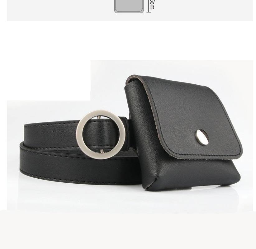 Fashion Coffee Thin Belt Belt Bag Without Holes,Thin belts