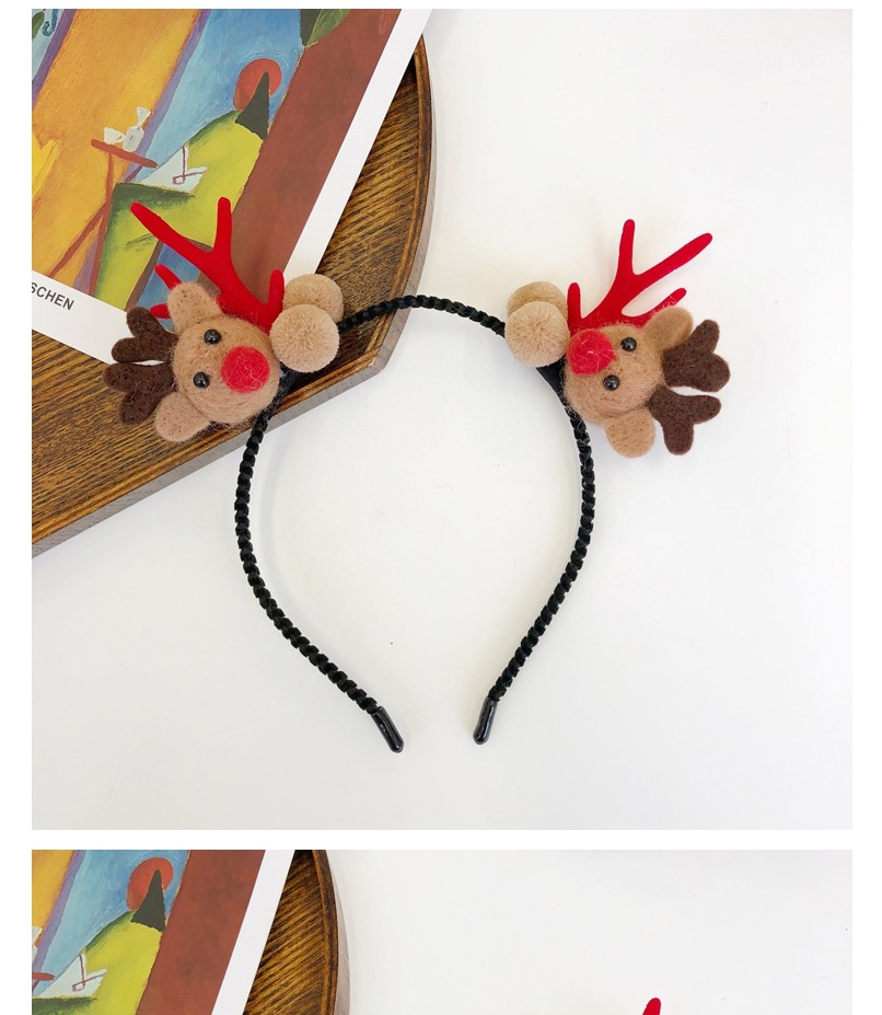 Fashion Set Of Red Christmas Elk Alloy Hairpin Headband,Head Band