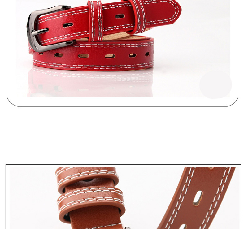 Fashion Red Japanese Buckle Alloy Jeans Dress Belt,Wide belts