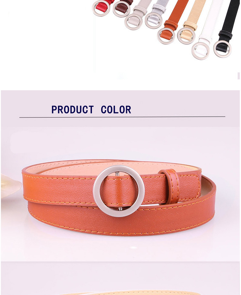 Fashion Gray Thin Belt For Jeans Without Holes,Wide belts
