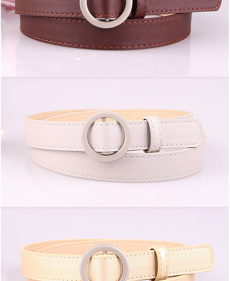 Fashion Black Thin Belt For Jeans Without Holes,Wide belts