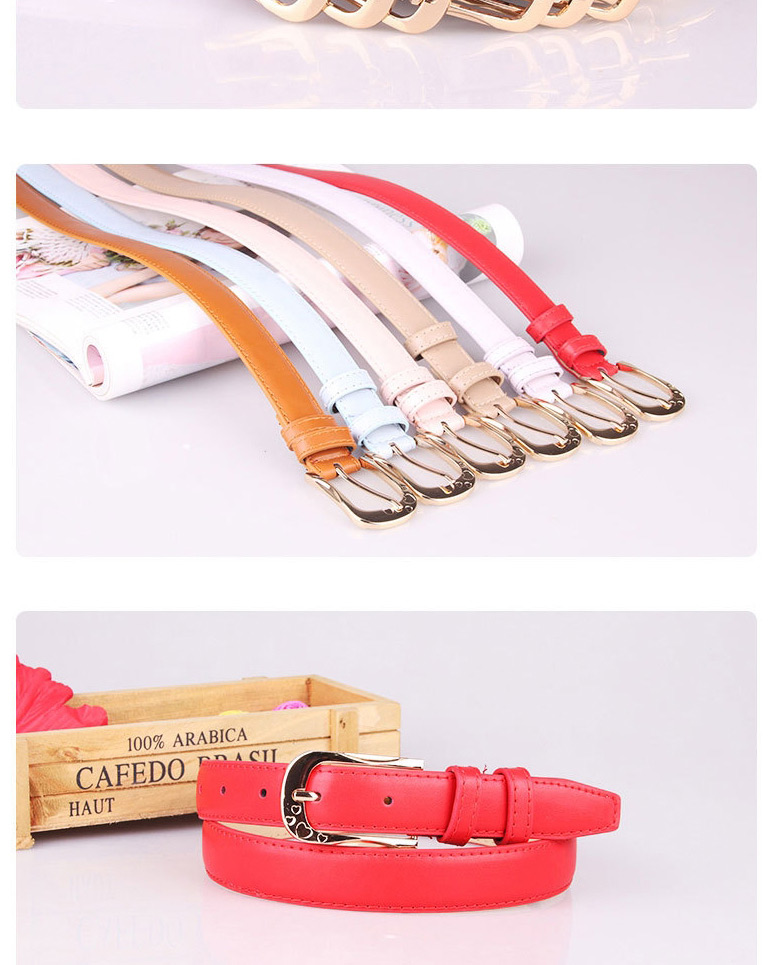 Fashion Light Yellow Pu Leather Alloy Pin Buckle Carved Love Belt,Wide belts