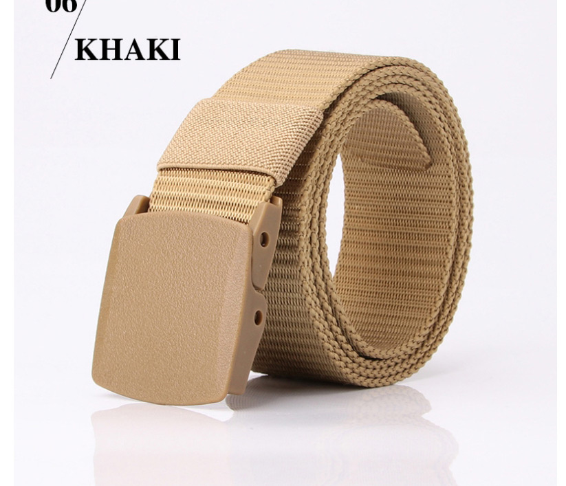Fashion Khaki Canvas Men S Automatic Buckle Belt,Wide belts