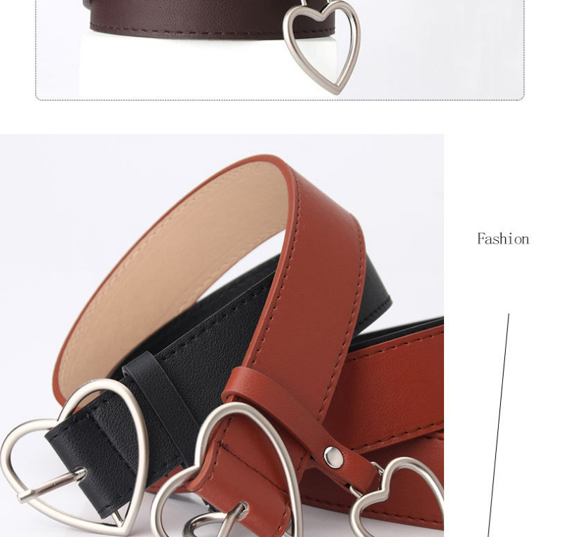 Fashion White Love Pin Buckle Pendant Alloy Imitation Leather Belt,Wide belts