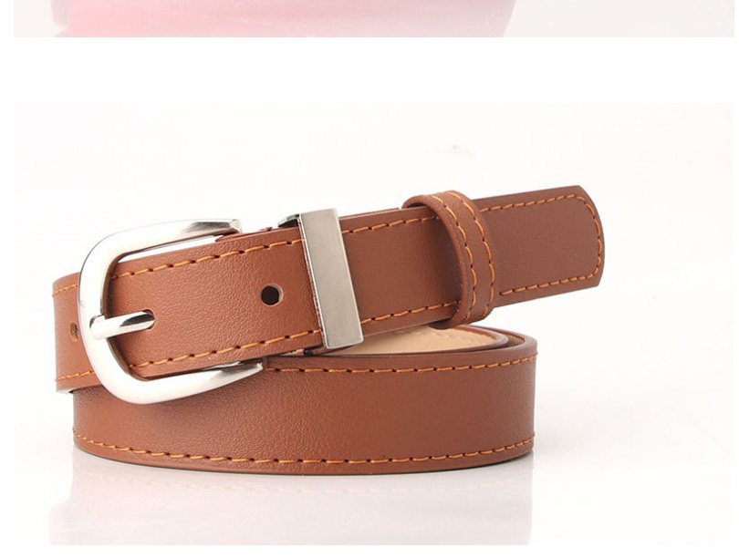 Fashion Black Imitation Leather Japanese Buckle Alloy Belt,Wide belts