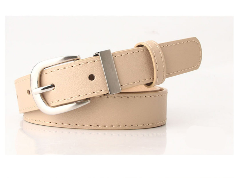 Fashion Camel Imitation Leather Japanese Buckle Alloy Belt,Wide belts