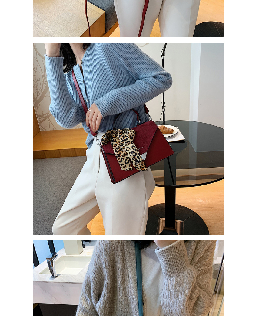 Fashion Red Silk Scarf Flap Gilded Letters Crossbody Shoulder Bag,Messenger bags