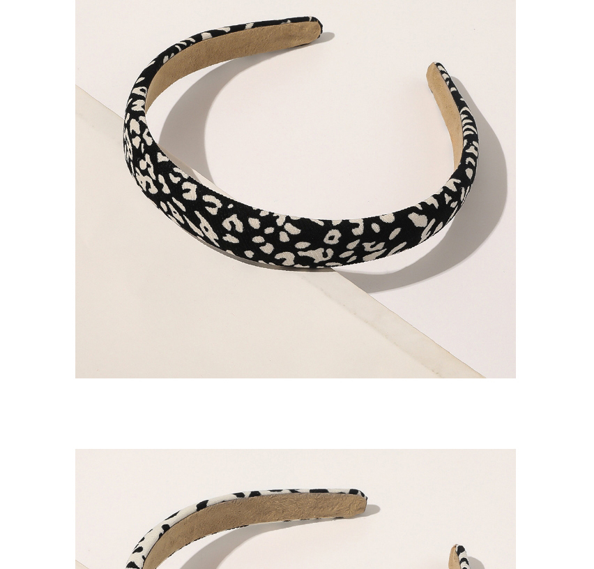 Fashion New Knitted Leopard Hair Tie-beige Leopard Print Knitted Large Bowel Hair Rope Headband,Head Band