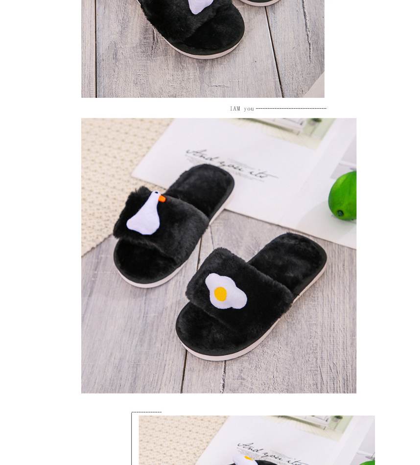 Fashion Angry Birds Black Soft Bottom Non-slip Plush Chicken Duck Bird Adult Slippers,Slippers
