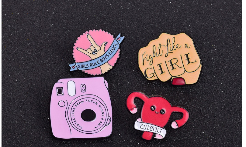 Fashion Suit Letter Camera Animal Funny Dripping Pin,Korean Brooches