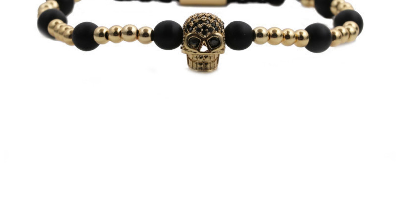 Fashion Demon Eye White Halloween Skull Eye Beaded Adjustable Men S Bracelet,Fashion Bracelets