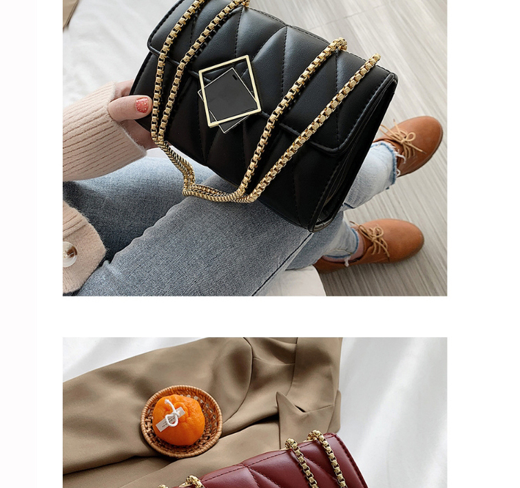 Fashion White Chain Diamond Shoulder Messenger Bag,Handbags