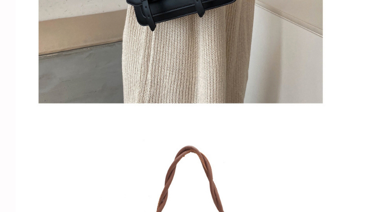 Fashion Brown Woven Shoulder Strap Shoulder Messenger Bag,Shoulder bags