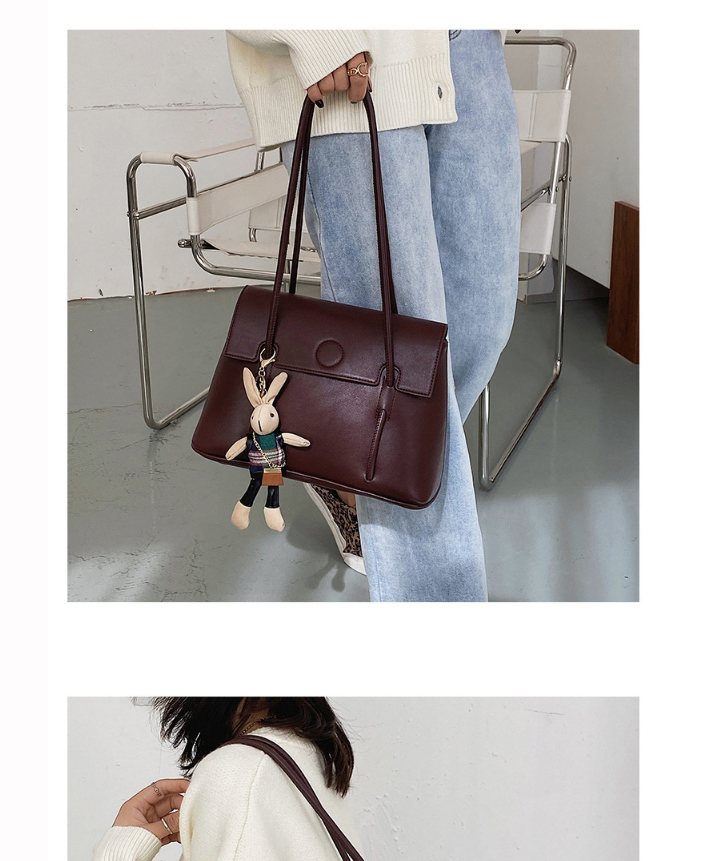 Fashion Black Bunny Flap Diagonal Shoulder Bag,Handbags