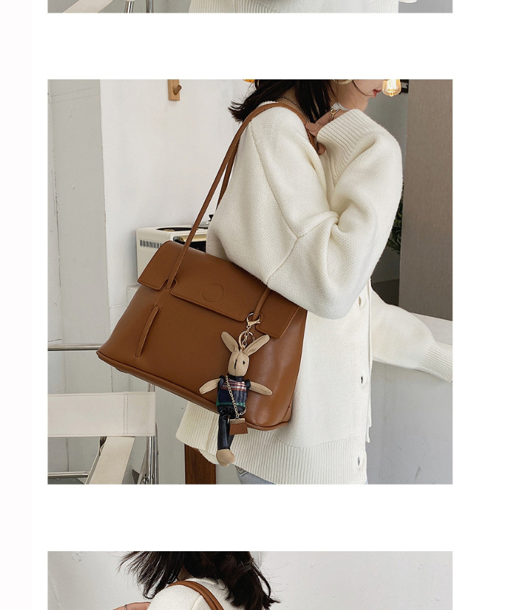 Fashion Brown Bunny Flap Diagonal Shoulder Bag,Handbags