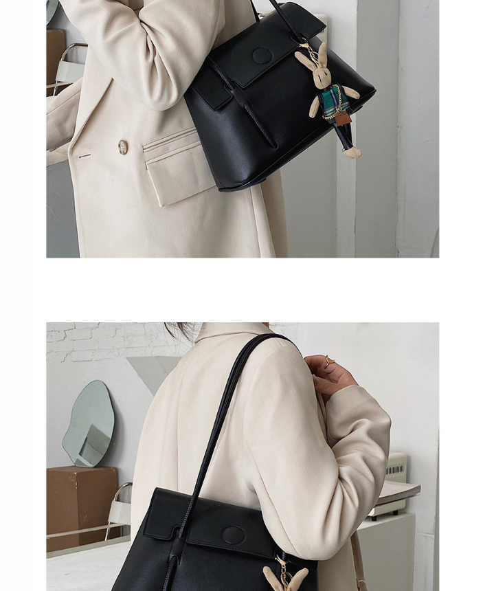 Fashion Red Wine Bunny Flap Diagonal Shoulder Bag,Handbags