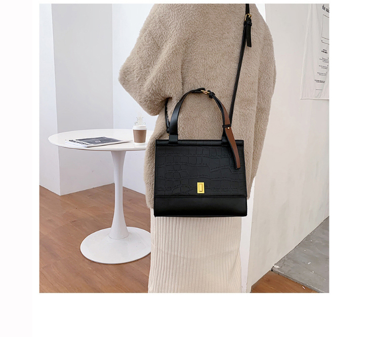 Fashion Coffee Color Large Capacity Stone Pattern One-shoulder Messenger Bag,Handbags