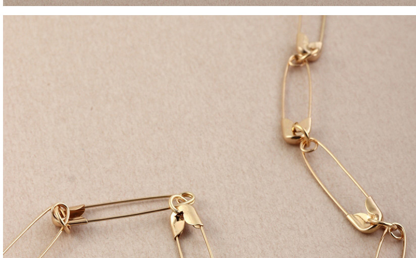 Fashion Gold Color Brooch Alloy Hollow Necklace,Chains