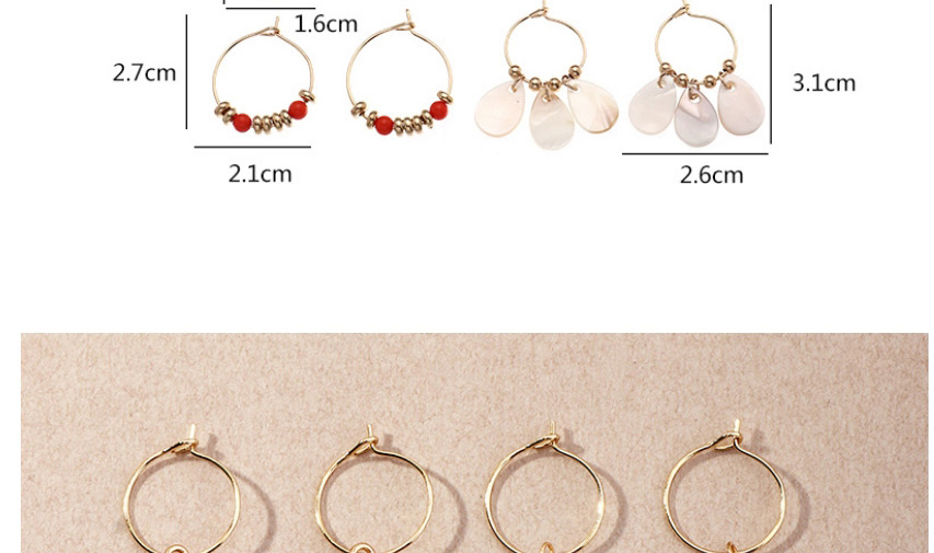 Fashion Color Mixing Disc Pendant Pearl Shell Earring Set,Jewelry Sets