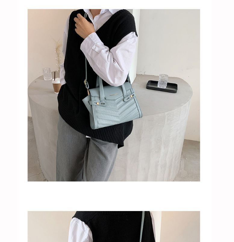 Fashion White Belt Rhombus Gilded Letters One-shoulder Messenger Bag,Handbags