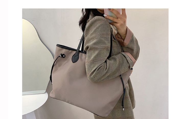 Fashion Khaki Large Capacity Oxford Shoulder Bag,Handbags