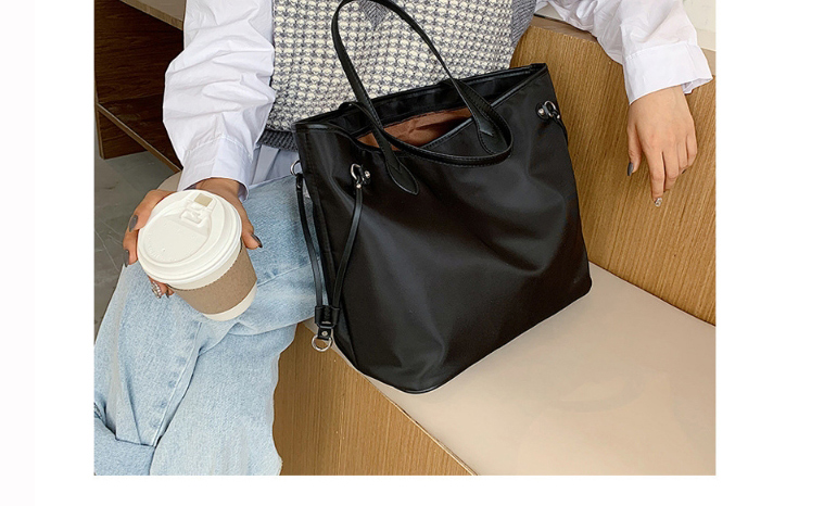 Fashion Black Large Capacity Oxford Shoulder Bag,Handbags