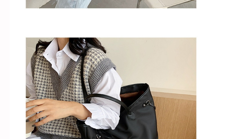 Fashion Khaki Large Capacity Oxford Shoulder Bag,Handbags
