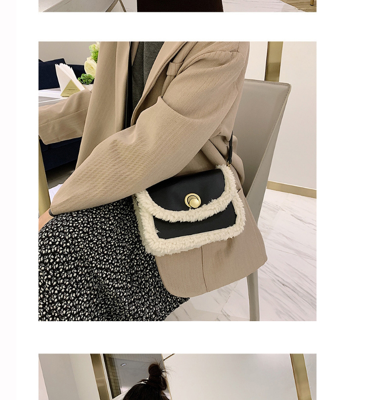 Fashion Coffee Color Flap Shoulder Crossbody Bag With Raw Edge Lock,Shoulder bags