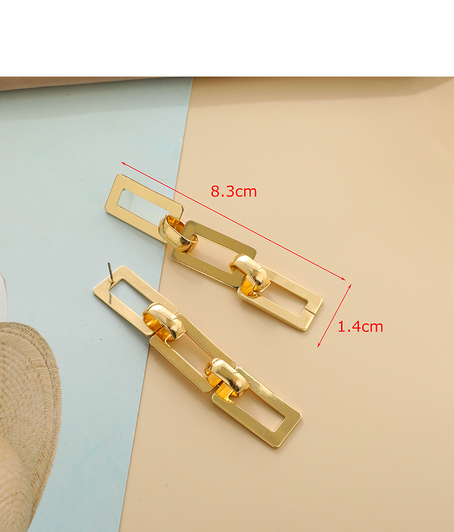 Fashion Gold Color Alloy Chain Earrings,Drop Earrings