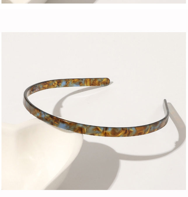 Fashion Acetate Small Headband-marble Mixed Color Acetate Leopard Print Hair Band,Head Band