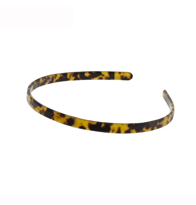 Fashion Acetate Small Headband-leopard Print Light Coffee Acetate Leopard Print Hair Band,Head Band